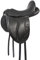 PFIFF 102680 Dressur-Sattel Unicus, Ledersattel halbtiefer Sitz, Schwarz Cob/Full II, 17,5 Zoll – Cob/Full