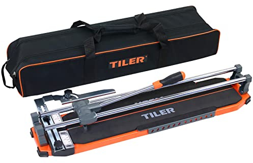 TILER Coupe-carreaux de 630 mm, l'épaisseur de coupe de la machine manuelle de coupe de carreaux est de 12 mm, construction robuste, base antidérapante, sac en nylon gratuit 8106X/25 pouces