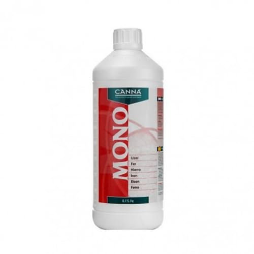 GROWMANIA Fertilizante Hierro de Canna 1 L | Abono Mono-Nutriente para Crecimiento de Plantas y Cultivos