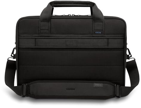 Dell EcoLoop Pro Classic Briefcase 14'' – Sustainable and Durable Laptop Briefcase with Multi-Compartment Design and 360° Protection, Black