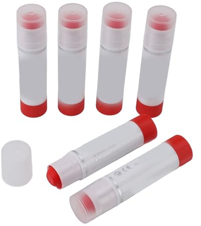 Tempera Sticks Bulk, 6 Pezzi Lavabili Gesso Vernice Stick Rotante Asciugatura Rapida Colore Stick Kids Art Forniture Album da disegno Matite colorate (rosso)