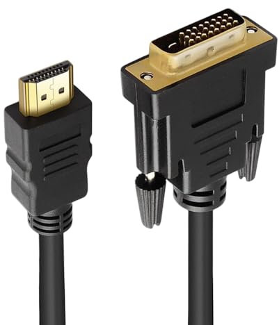Cavo Da Hdmii A Dvi: Cavo Per Domestico, Adattatore Per TV, Cavo Di Interfaccia Display | Cavo 1080p Ad Alta Velocità Per Interfacce Dvi, Adattatore Plug And Play Per Televisione, Monitor,