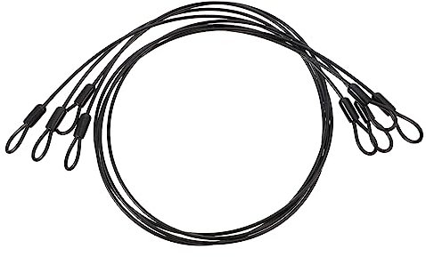 VALICLUD 4pcs Coated Stainless Steel Hanging Wires for Outdoor Use Lightweight for Hanging Plants Decorations and More Versatile Cables