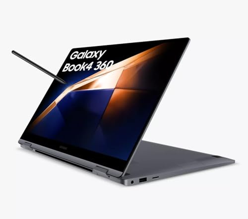 Samsung Galaxy Book4 360 15.6 2-in-1 Laptop | Intel Core 7 150U | 16GB RAM | 512GB SSD | Full HD AMOLED Display | Touchscreen | WiFi 6E | Windows 11 Home | Grey