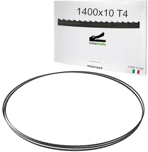 Fraiser CrocoBlade set 3 lame sega a nastro 1400 x 10 x 0,65 mm, per legno e derivati – ricambio professionale per seghe a nastro TC-SB 200, HBS30, HBS25, PBS 350 – TPI 4