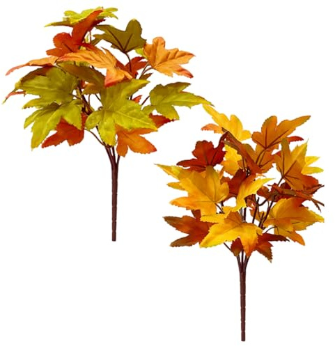 Genérico Hojas Artificiales De Otoño - Juego De 2 Piezas para Relleno De Florero Artificial De Otoño,Guirnalda Ramo Decoración Mesa Reposapiés Día De Gracias