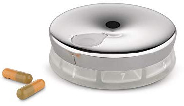 Alessi - Pillenschachtel - Pillendose - YOYO - Edelstahl - Silber - Ø 7,5 cm