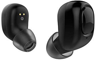Elari EarDrops, los Auriculares Bluetooth inalámbricos más Ligeros (3.9 g Cada uno) con Caja de Carga magnética y Soporte para Llamadas estéreo (Negro)