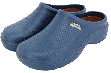 Town & Country TFW6594 Womens Super Soft Cloggies Lightweight with Cushioned Insole (8 UK, Navy Dots)