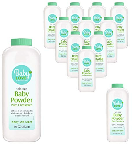 Baby Powder, Pure Cornstarch, 10-oz. (pack of 12)