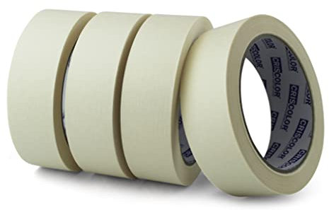 CRINSTON Klebeband Maler - Set Kreppband in Profi-Qualität (30 mm x 40 m, 4 Stück)