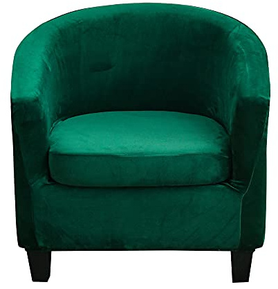 CHNSHOME Funda de sillón Chesterfield de Terciopelo elástico Funda para sillas Club 2 Piezas Fundas de sillón de cóctel Fundas de Asiento de Silla Tullsta