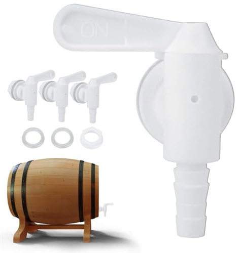 ZPSHYD Bierbrauset Für zu Hause – 3-teiliger Bierbraueimer aus Kunststoff Mit Wasserhahn Und Zubehör – Für Das Bierbrauen zu Hause