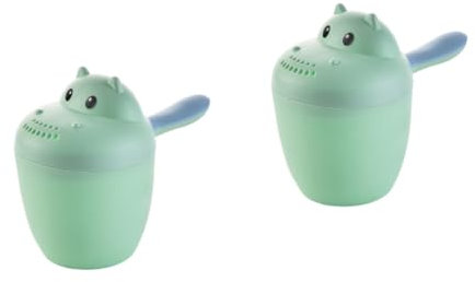 Abaodam 2st Shampoo Schaufeln Sprinkler Babybadewanne Babylöffel Dusche Babybadspülbecher Vermeiden Sie Shampoo in Den Augen Schneemannnasen Zum Basteln Babyshampoo Wasserbecher Eimer Kind