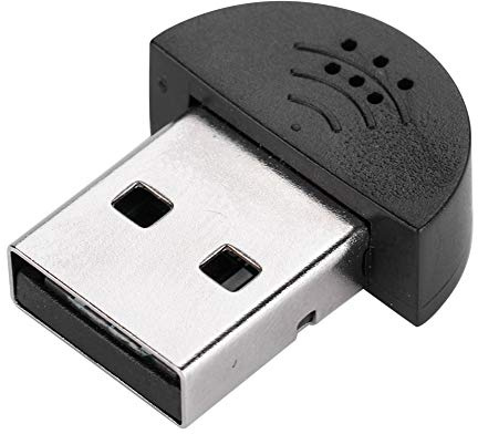 Mini USB 2.0-mikrofon, 360° Rundstrålande Brusreducering Bärbar Mini Studio-talmikrofon Plug and Play MIC-adapter för Webbchatt Videokonferenser Nätverksinspelning (B