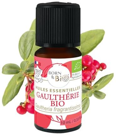 Aceite esencial de gaulteria orgánica (Gaultheria fragrantissima) Born to Bio 10 ml