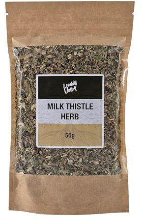 Lowhill Valley Milk Thistle Herb - Herbal Tea - Silybum Marianum Herbal Infusion – Handpicked – No Additives or Preservatives – 100% Natural – 50g