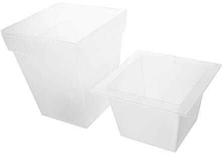 TOYANDONA Fioriera Solare Da Giardino Vaso Da Fiori Decorativo Lampada Solare Per Fioriera Piccoli Vasi Di Plastica Per Piante