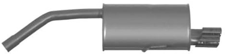 VEGAZ ALS-157 Endschalldämpfer Hinten Kompatibel mit ALFA ROMEO GT 937 51795114 55188136