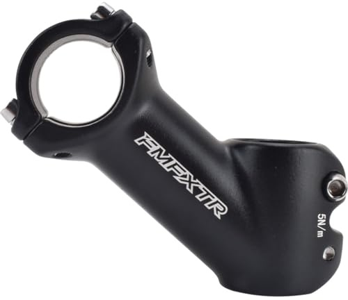 FOMTOR Potence de guidon de vélo 31,8 mm 45 degrés pour VTT, BMX, vélo de route, 90 mm Noir