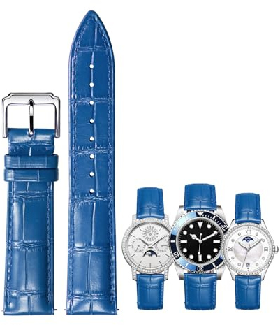 BINLUN Bracelet de Montre en Cuir Véritable Remplacement Bracelets Montres à Dégagement Rapide pour Homme Femme avec 10 Couleurs (10mm,12mm,14mm,15mm,16mm, 17mm,18mm,19mm,20mm,21mm,22mm,23mm)