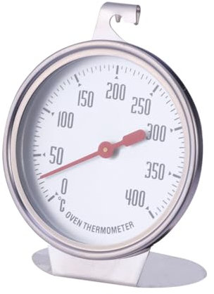BESTONZON Thermomètre de four, thermomètre de pour grillades/fumoirs, grand afficheur indiquant clairement les températures indiquées pour les cuisines et domestiques (Couleur aléatoire)