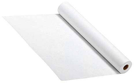 NUOBESTY Weiße Zeichenpapierrolle 50 X 45 Cm Kunstdruckpapierrolle Weiße Papierrolle zum Malen Skizzieren Poster Bastelpapier Geschenkpapierrolle