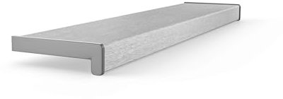 Seiletech.de FENSTERBANK PVC | 25 cm x 120 cm | Silber | Fensterbrett | für den Innenbereich | Innenfensterbank | Innen | Meterware | Wohnzimmer | Deko | Kunststoff