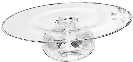 Gralara Glass Dinner Plate, Bowl, Fruit, Kitchenware, Catering Glassware, Hotel, 27CM