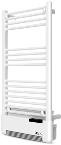 Radiateur sèche serviettes avec fluide 500W + soufflerie 1000W - Warmtech