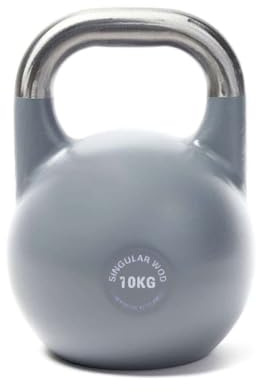 KETTLEBELL 10 KG Gris. Pesa Rusa. Kettlebell Swing, Snatch, Clean,Press o Sentadilla. Pesos Fitness Crossfit. Kettlebells Crossfit. Pesas Rusas Gimnasio en casa.
