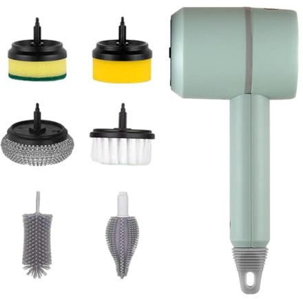 Brosse de nettoyage électrique | Nettoyeur de cuisine motorisé à main – Brosse à chaussures multifonction, brosse à récurer rechargeable pour vaisselle, carrelage, fenêtre, sol, joints