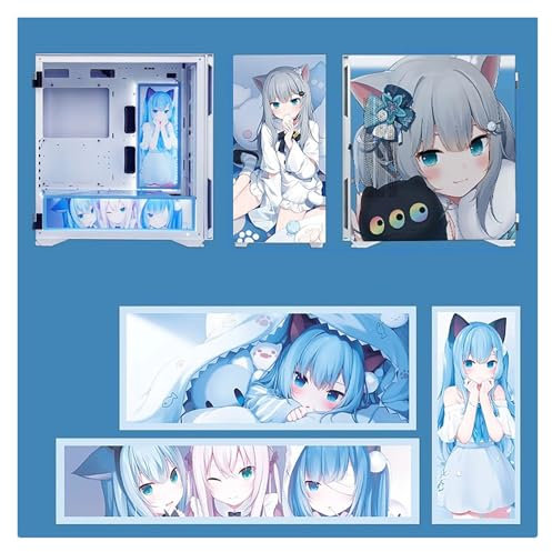 Caja For Juegos, Caja For Juegos De PC De Torre Media E-ATX/ATX/M-ATX/ITX - Puerto USB 3.0 De E/S Frontal - Panel Lateral De Vidrio Con Bisagras - 9 Posiciones De Ventilador - Incluye 3 Tableros De Lu