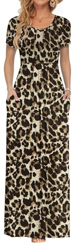 AUSELILY Maxi Dress for Women - Summer Casual Long Dresses for Ladies with Pockets