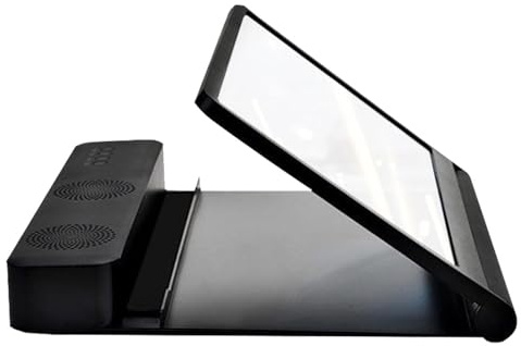 Lente d'ingrandimento per schermo del telefono cellulare con altoparlante - Amplificatore per telefono pieghevole 3D HD da 12 pollici, ingranditore 3-5X per film, giochi, video, riproduzione