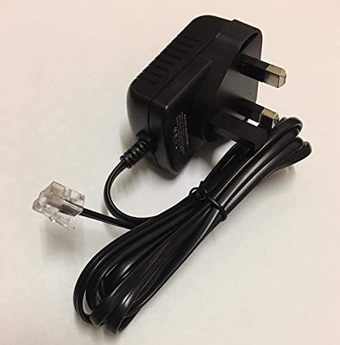 QualitySalesDirect 6V 450mA BT Telephone Power Supply Adapter, RJ12, 3-Pin UK Plug, Compatible with BT 7600, 7610, 3920, 1000, 1200, 1100, XD56, 1500, 1600, 1700, 043649, 066773