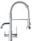 TVTIUO Rubinetti da Cucina a 3 Vie Rubinetto Cucina con Doccetta Estraibile Miscelatore Acqua Potabile in Otone con Filtro Per L'acqua Acqua Bocca Girevole a 360 °,Spray Pull-down,Cromato