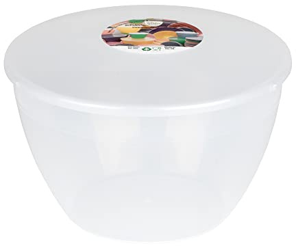 4 Pint Pudding Basin and Lid Plastic Pudding Basin 2.27l (4pt) Large Size Food Safe Steaming Bowls Mixing Bowl Clear