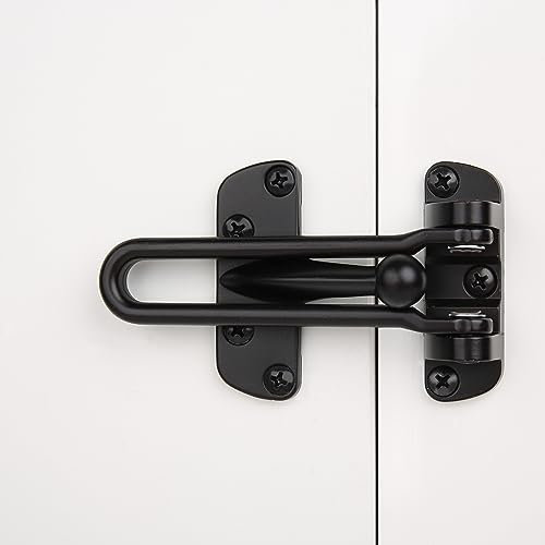 HASWARE Serratura di Sicurezza per la Casa, Chiusura Antifurto per Porta Anteriore e Porta Interna (Nero)