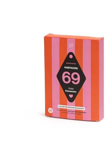 UO Juego de Cartas Habitación 69. Juego Cartas Erótico para Parejas. Divertido y Picante con 40 Retos. Regalo Ideal para Explorar y Disfrutar en la Intimidad