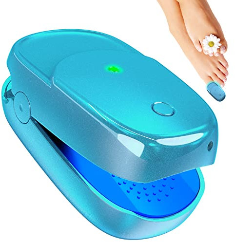 iKeener Nagelpilz Behandlungs Gerät, Laserpilzbehandlungsgerät, Nagelpilzbehandlung für Zehennägel, fortgeschrittene Lichttherapie, wiederaufladbare Produkte für Nagel- und Fußpflege, blau