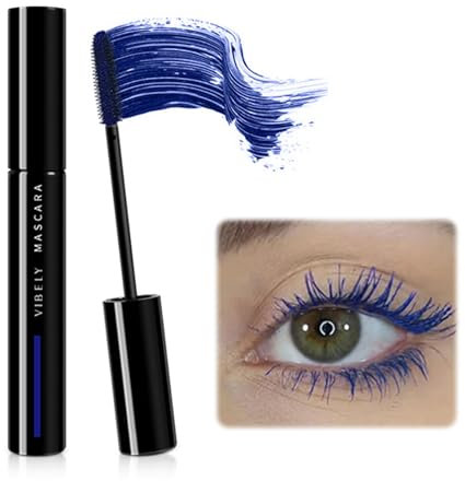 Moguri Blue Fiber Mascara, wasserfest, langlebig, nicht blühend, Wimperntusche, dick, kräuselnd, verlängernd, Volumen-Mascara, schnell trocknend, mit falschem Wimperneffekt