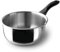 Lacor - 31316 - Garinox Gerader Topf mit Ausgießer, Edelstahl, Ausgießer, ergonomischer Bakelitgriff, 1,5 Liter, induktionsgeeignet, nicht backofenfest, spülmaschinenfest, Ø16cm