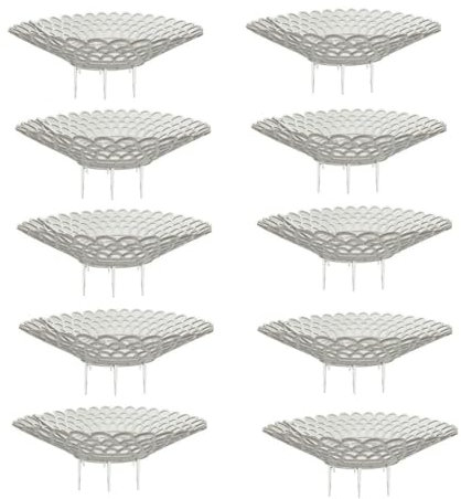 Acrylic 10 Soporte para Plantas de Fresa,Soporte para Plantas de Fresas,para Plantar Fresas,balcón,Marco de Malla para Cultivo,Bandeja para Verduras en Maceta Adecuado para Verduras,Jardines,huertos