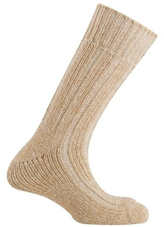 Genérico Calcetín tradicional de lana de hombre (FR/ES, Letras, Talla única, Regular, Regular, Lana)