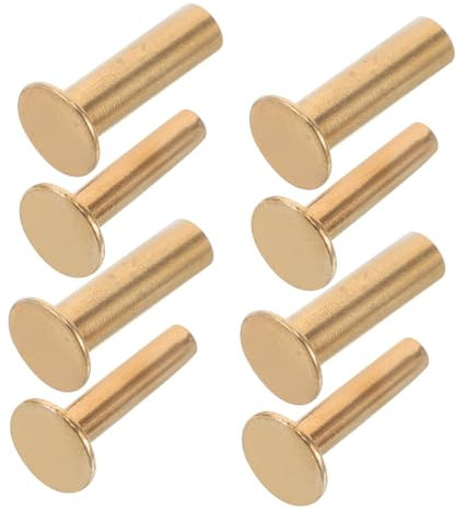 PRETYZOOM 4 Pares Remaches Para Mangos De De Cocina. Herramientas Tornillos Remache Del Sujetador Del Mango Del Cuchillo Remaches Para Mangos De Remache Pop Cobre Golden