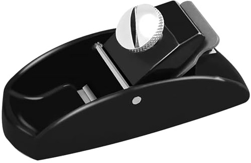 Pialla a mano piccola per legno Mini pialla a mano professionale precisa lavorazione del legno pialla levigante pialle in legno strumento regolabile fondo piatto rifilatura legno pialla(Black)