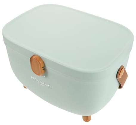 Ciieeo Boîte à Pharmacie Familiale Multicouche Grosse Capacité en Plastique Solide avec Poignée Portable Organisateur de Remède pour Usage Domestique et Rangement D’Urgence Boîte de