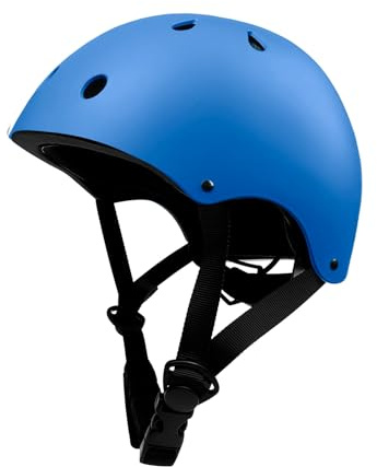 Voarge Kreativt äventyr Barncykel Hjälm Storlek S, Justerbar 48-56 cm Ventilerad Anpassningsbar Dekoration, ABS & EPS Hjälm för Alla Former av Cykelaktiviteter (blå, S)
