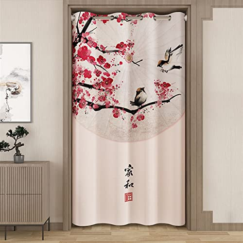 SK Studio Türvorhang Blickdicht Thermo Gardinen Vorhang mit Ösen Thermovorhang Kälteschut Wärmeisolierend Haustür für Tür Schrank Vorhang Stil 12, 150x240cm